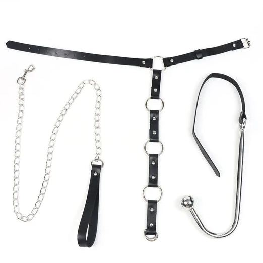 EverydayUse Kinky Anal Collar Leash 5853 with Hook and 0629
